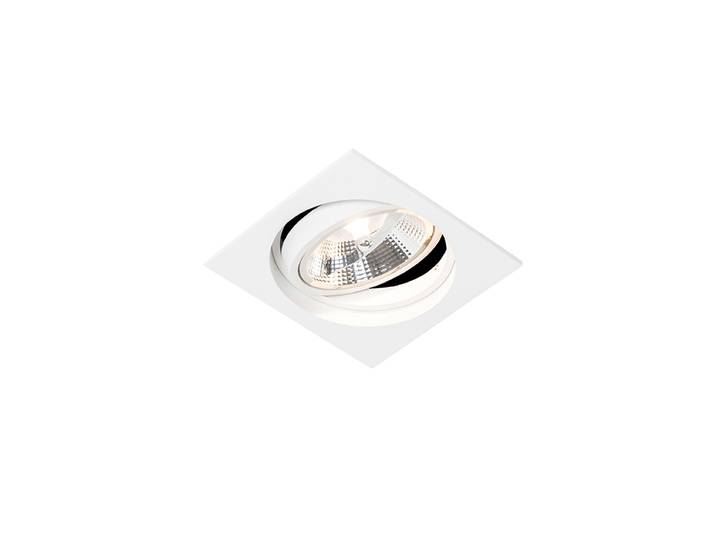 Spot encastré carré blanc orientable - Chuck 111