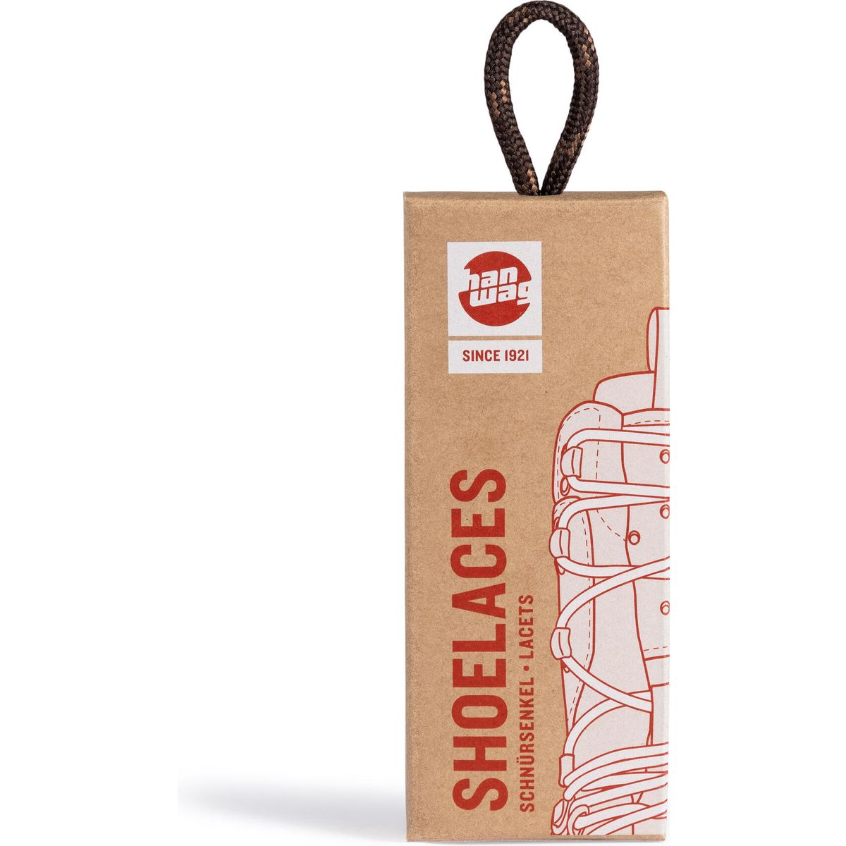 Hanwag Shoe Laces 180 cm erde_brown (56) H86481-56