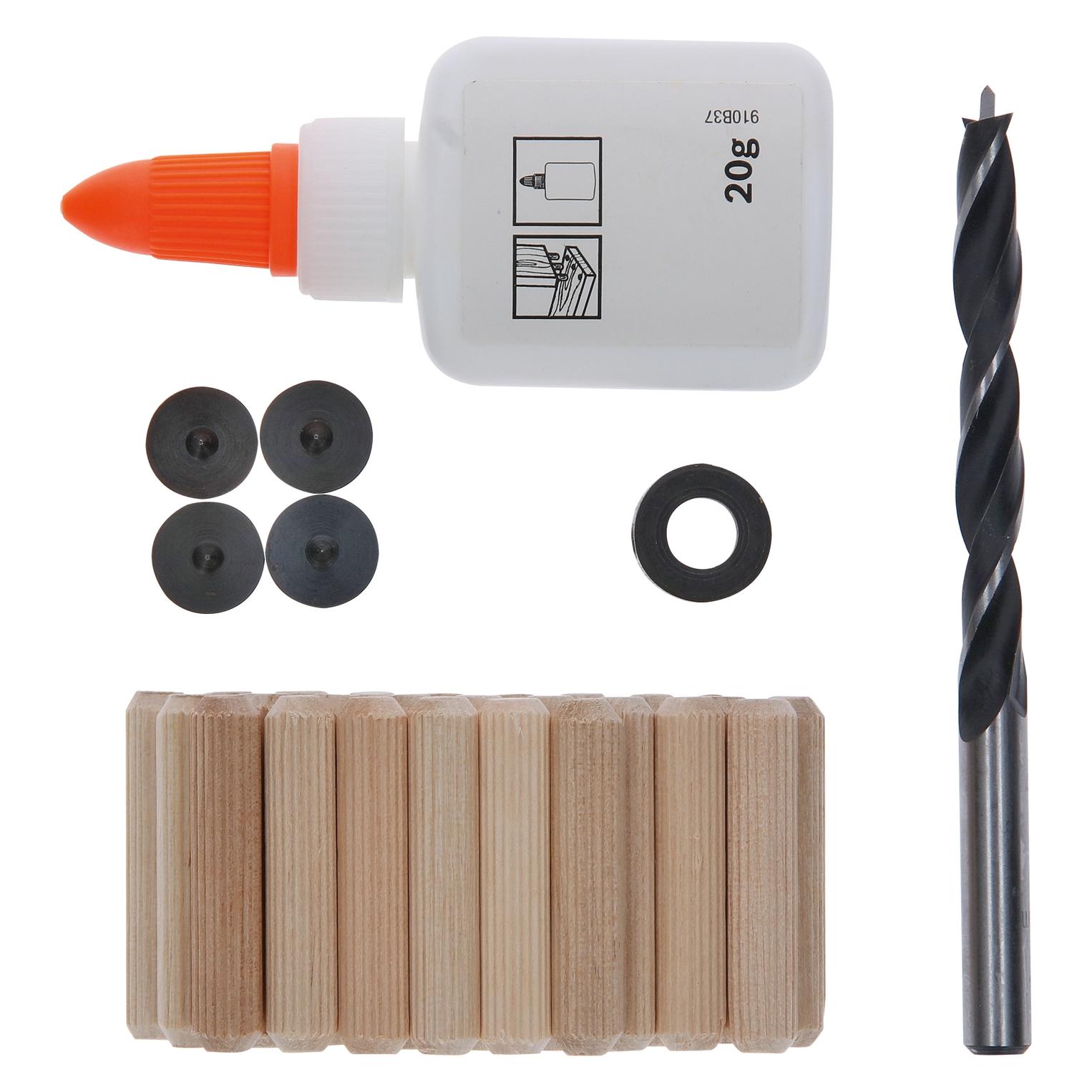 Bosch Professional Zubehör 32-tlg. Holzdübel-Set, 8 mm (32 Stk.) (2607000542)