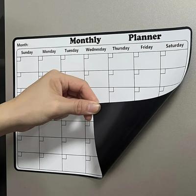 Magnetic Fridge Dry Erase Calendar Monthly Planner Whiteboard With Message Board Magnetic Fridge Dry Erase Calendar Monthly Planner Whiteboard With Message Board