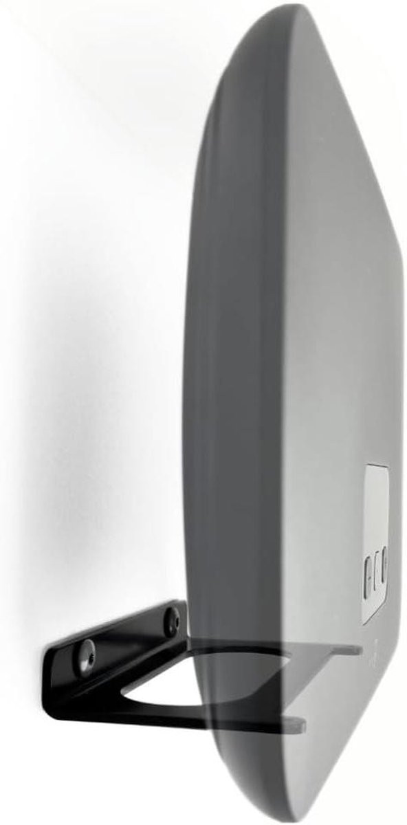 Router Wandhouder Zwart Metaal - 14 cm Lengte