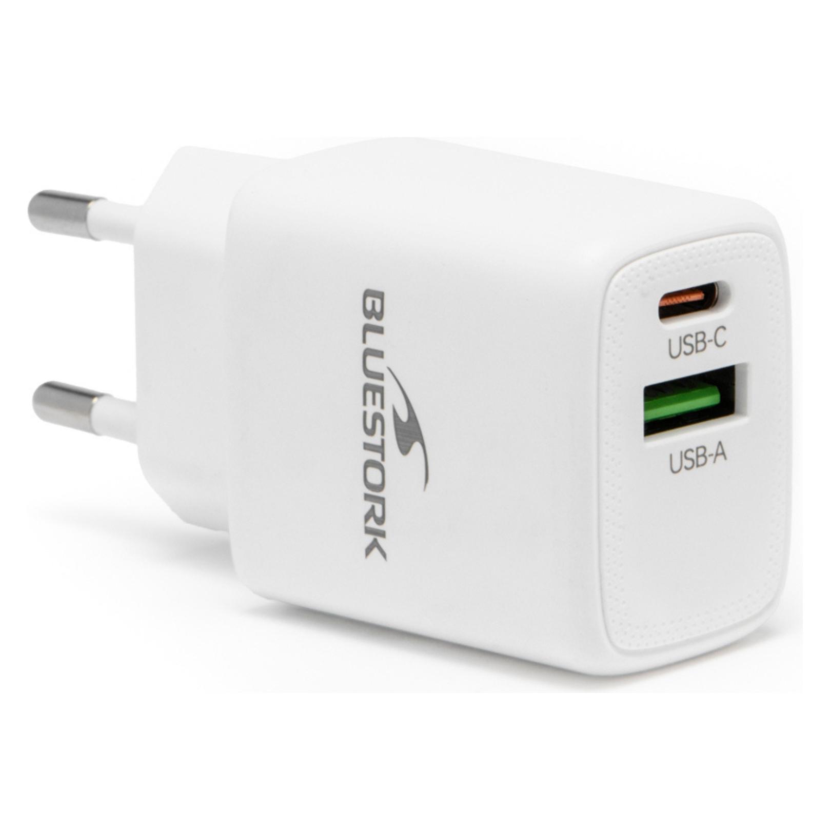 Bluestork Chargeur USB/2 ports/30W/Blanc (30 W, 2 Ports) (TBKBLUPW-30-CA)