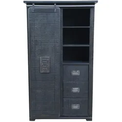 3S Frankenmöbel »Cosma« Massivholz Highboard II grau