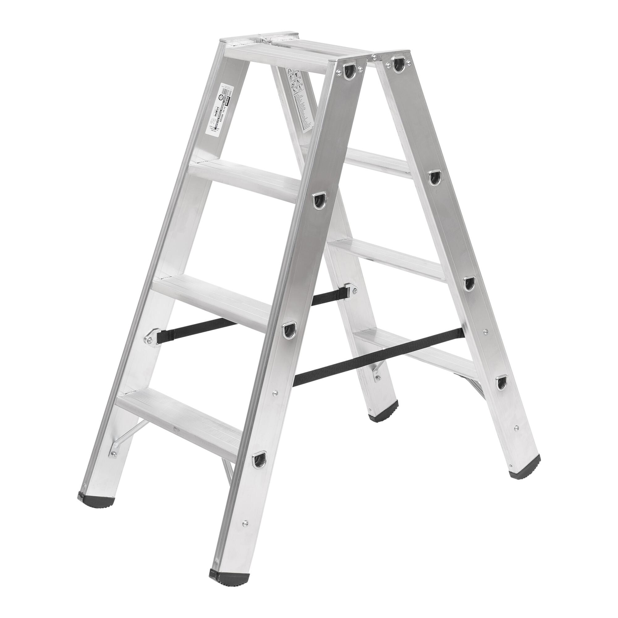 STIER Stufen Stehleiter Premium 2x4 Stufen beidseitig begehbar (905589)