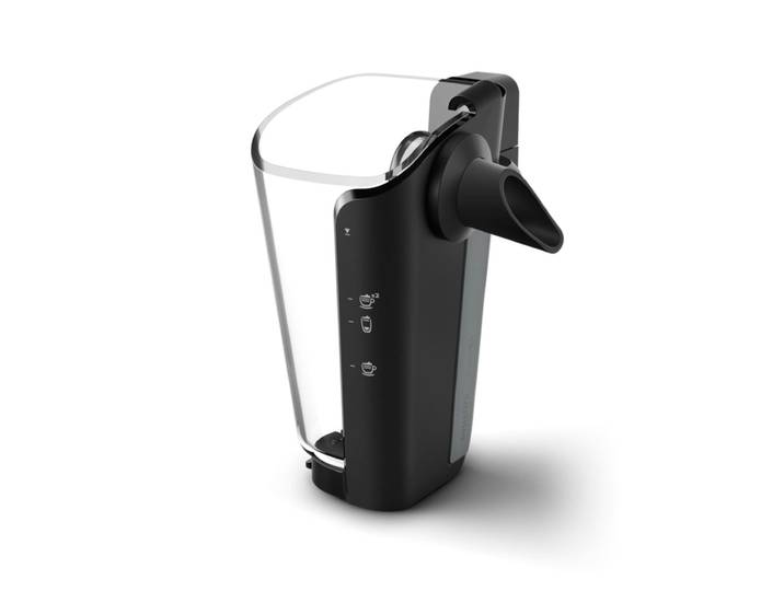 PHILIPS Milchbehälter CA6708/20 LatteGo, 2-teiliges Milchsystem ohne Schläuche , schwarz, Milchbehälter, spülmaschinenfest, leicht zu reinigen, Milchbehälter