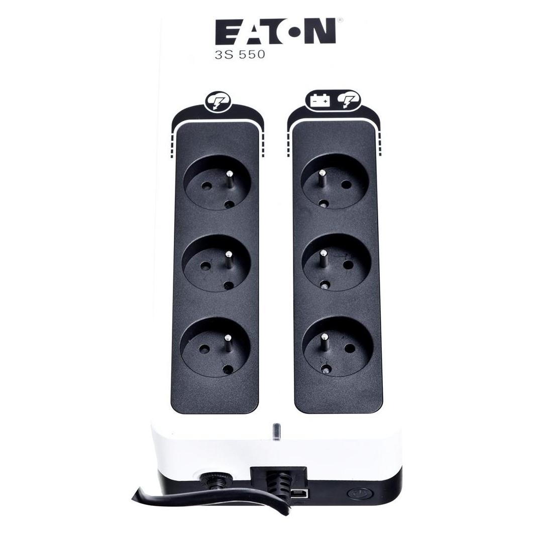Eaton 3S550F Unterbrechungsfreie Stromversorgung (USV) Standby (Offline) 550 VA 6 AC-Ausgänge (550 VA, 330 W) (3S550F)
