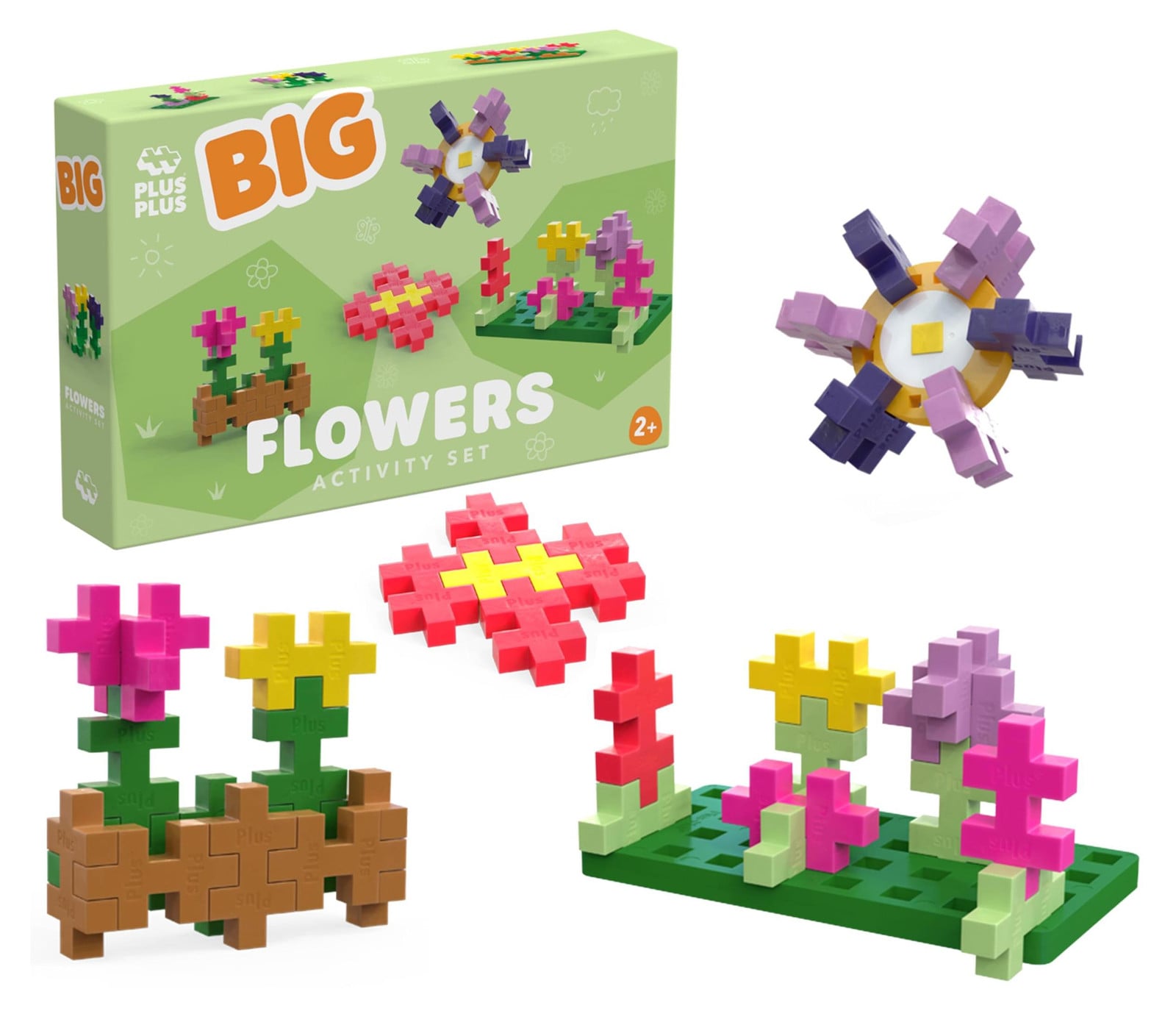 Plus-Plus 4355 bouwstenen met 2 rokjes, 45 stuks, plastic