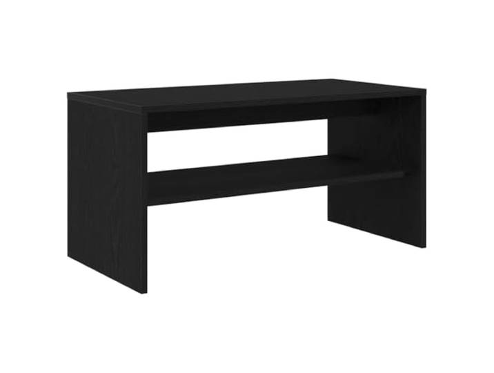 LMTYOENFG TV-Schrank Schwarz Eichen-Optik 80x40x40cm Lowboard Holzwerkstoff Vielseitiges Lowboard und Couchtisch mit Ablagefach für Wohnzimmer und Schlafzimmer, pflegeleichte glatte Oberflächen.