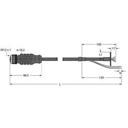 Turck Power with Ethernet RKS-8442-10M