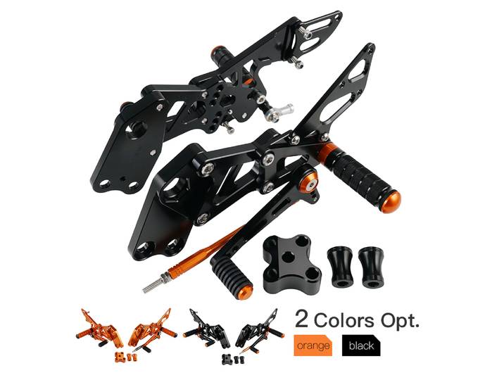 Repose-pieds réglables pour KTM RC 125/200/390 2014-2021 RC 125 RC 200 RC 390 2021 2020 2019 2018 2017 2016 2015