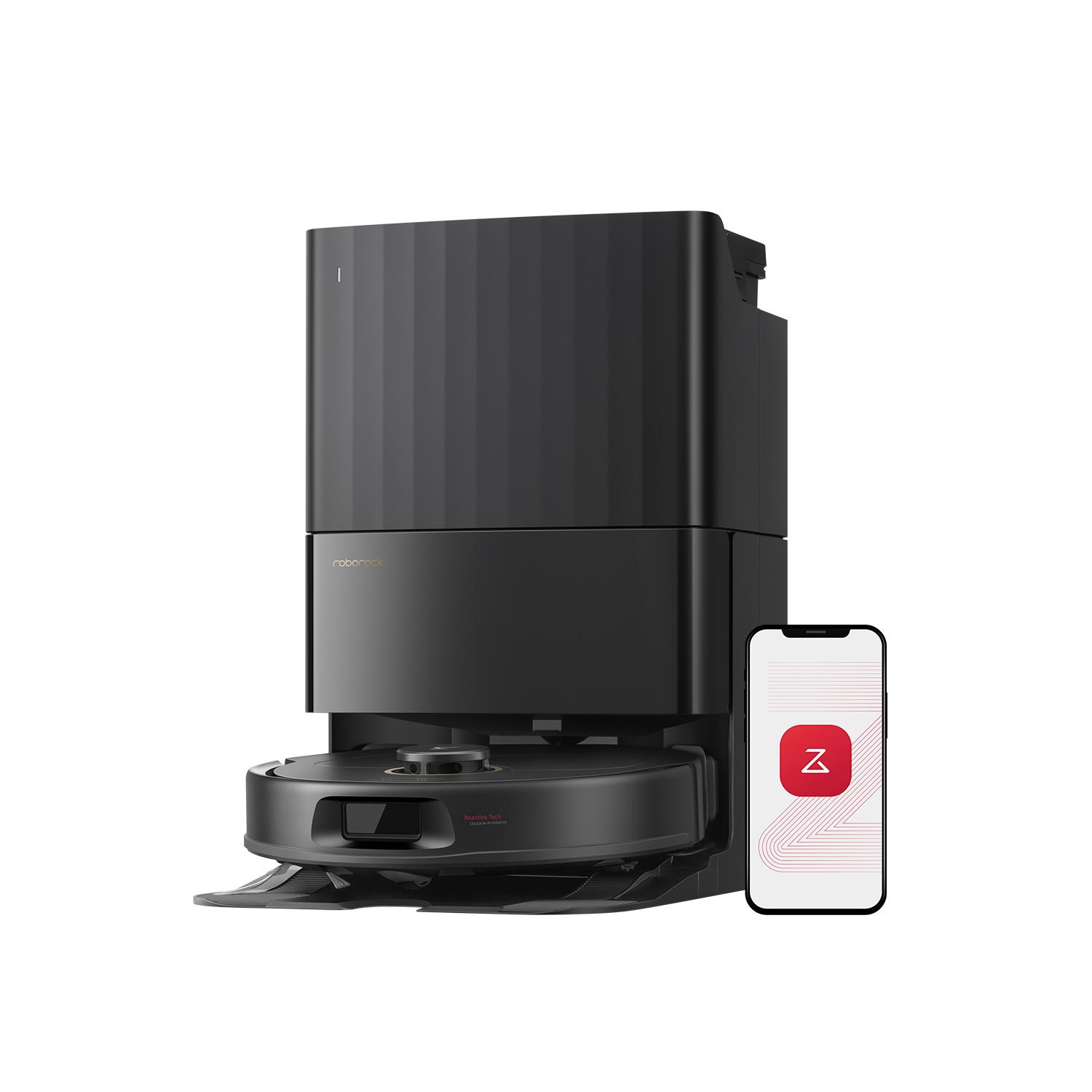 Roborock Qrevo S5V Staubsauger Roboter 12.000 Pa, Zero-Tangle System,Multifunktions-Dock,PreciSense-LiDAR-Navigation,Schwarz