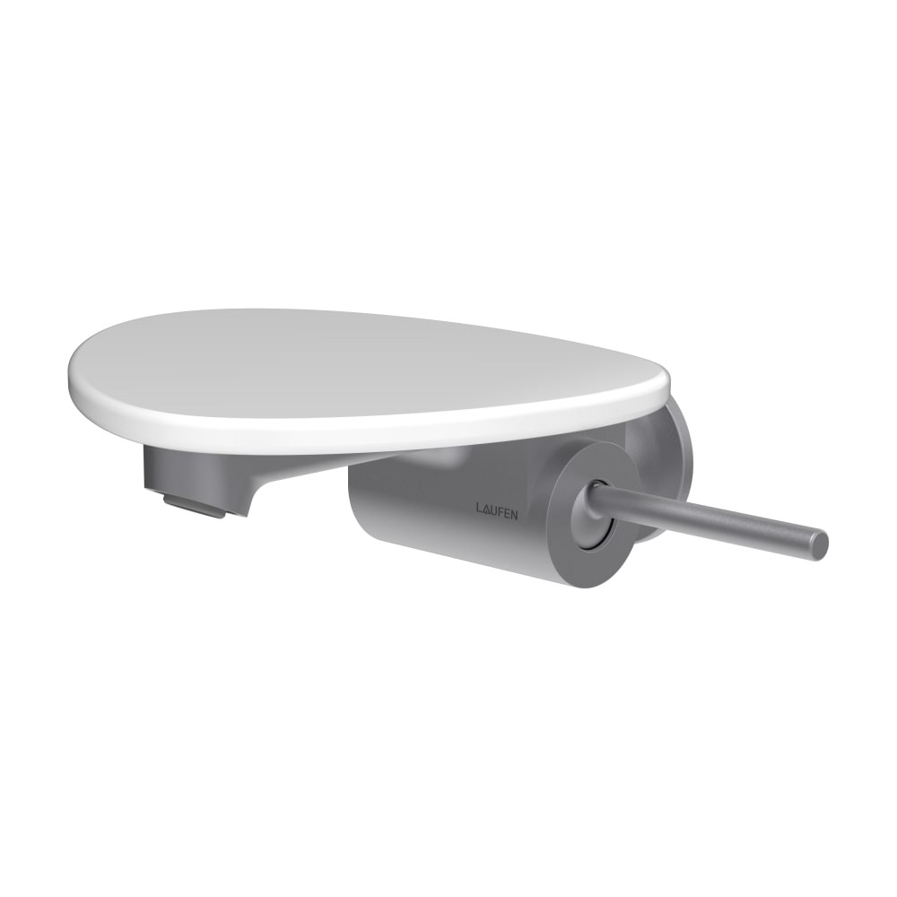 LAUFEN ADA, Wandmischer, Ablage ohne Loch, Ausladung 186 mm, Festauslauf Kaffee matt HF506726504060
