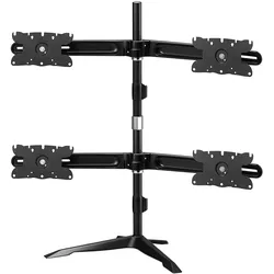 Aavara desktop stand for 4 screens 24-32" (32 kg), TV Ständer, Schwarz