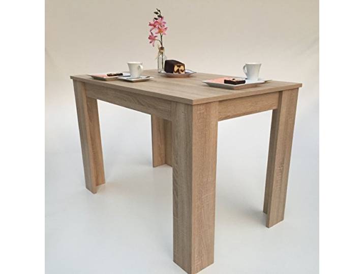 Möbel SD Esszimmertisch Sonoma Eiche Sägerau Hell 110x70