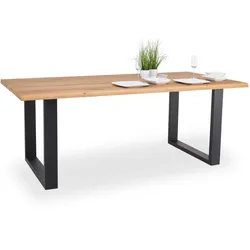 Esstisch LIVIN MODENA (LBH 200x100x75 cm) - braun - LBH 200x100x75 cm