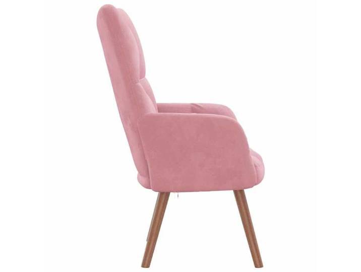 Bonne qualité - Chaise de relaxation/Fauteil salon - 1 place - Rose Velours - 61.5x69x95.5 cm @3211