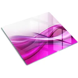 GLASPLATTE 60x52 cm Wellen