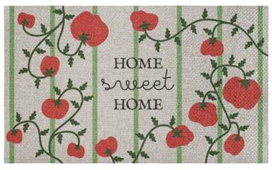 Stupell Tomato Vine Pattern Door Mat Design By Lil' Rue, 18x30