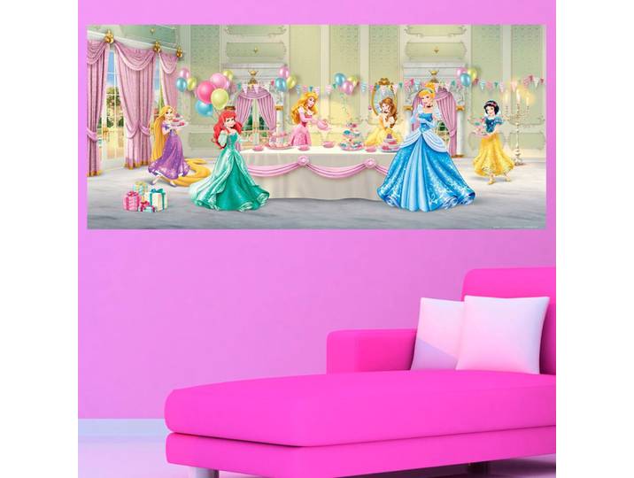 Ag Art - Poster Géant Anniversaire Princesse Disney Intisse 202x90 Cm