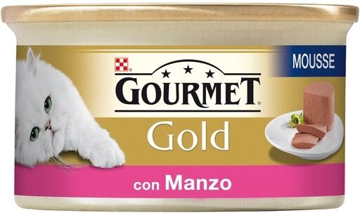 Purina GOURMET GOLD MOUSSE CON MANZO 85GR