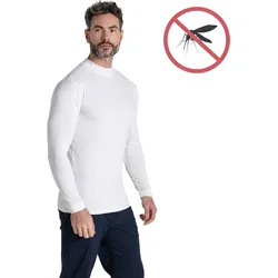 Craghoppers Mock NosiLife Neck, langarm, weiss