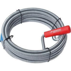 Rothenberger-Industrial Rohrreinigungsspirale 5m, Ø 9mm, für Rohr Ø 50 - 100 mm, Handantrieb