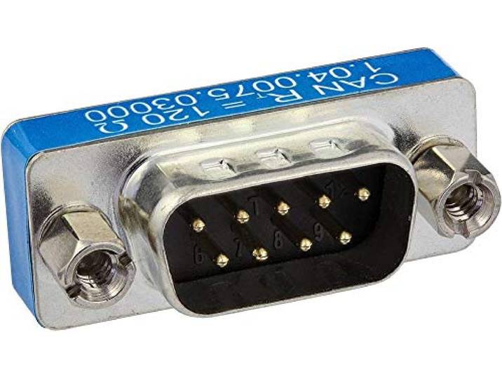SUB-D 9 met CAN afsluitweerstand Ixxat 1.04.0075.03000, 1 stuk