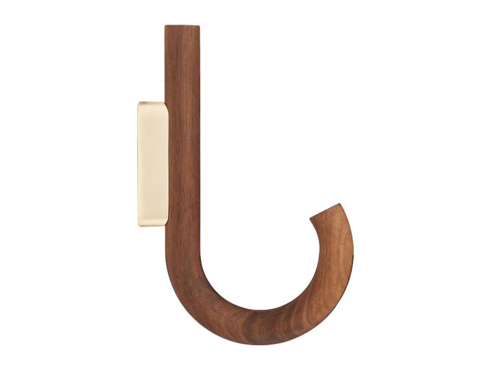 Gejst Hook haak 19 cm Walnoot-messing