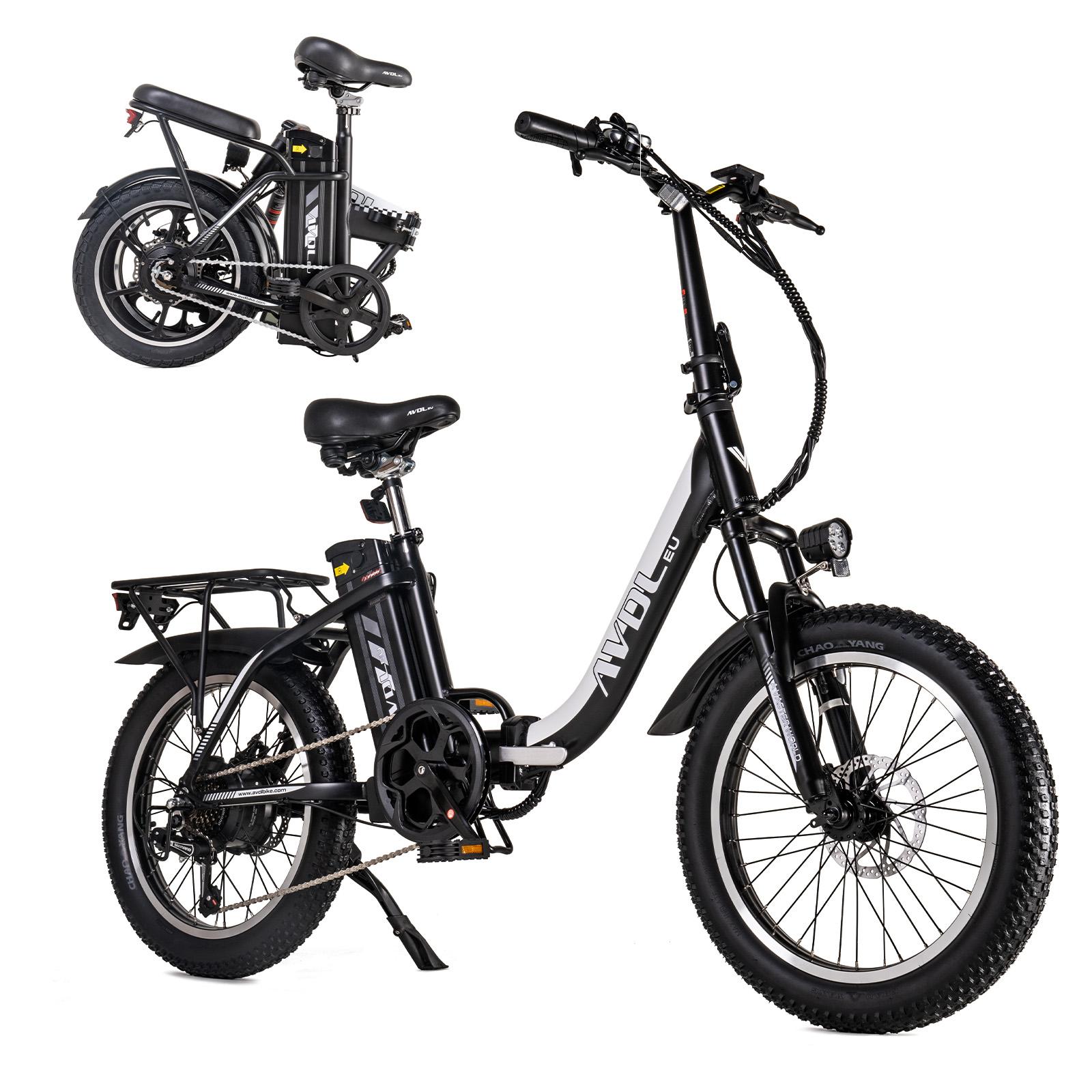 A21S E-Bike Elektro Bike 20 Zoll Fatbike, bis zu 80km Klapprad, 36V 12,8Ah Akku,Shimano 7-Gang,LCD Display,Scheibenbremsen,Pedelec 25 km/h,250W Motor