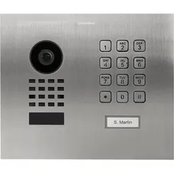 DoorBird D1101KH Modern Unterputz IP Video Türsprechanlage – Edelstahl V4A