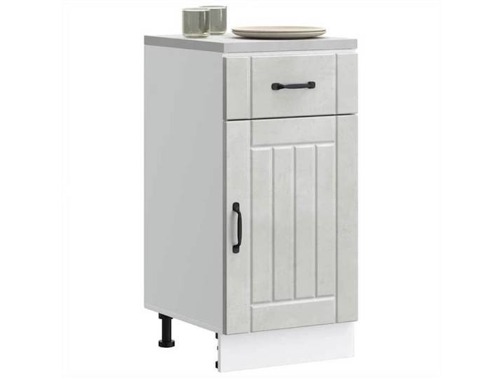 (NEW 2026)Armoire de cuisine - CLOUD - Placard/BUFFET de cuisine Armoire de base Lucca gris béton bois ingénierie 3742466