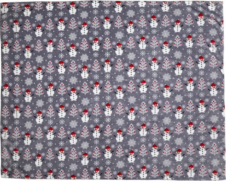 Couverture personnalisable en polyester Michelle gris