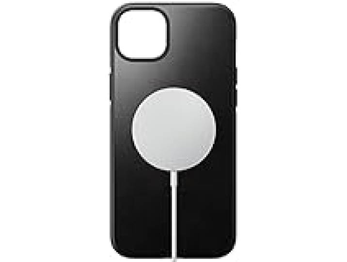 Nomad Étui moderne en cuir pour iPhone 14 Plus - Cuir Horween - Bords surélevés à 360° - Protection contre les chutes de 3 m - Chargement sans fil - Noir