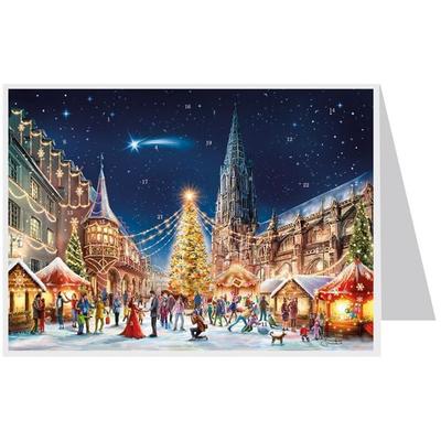 Postkarten-Adventskalender Freiburg