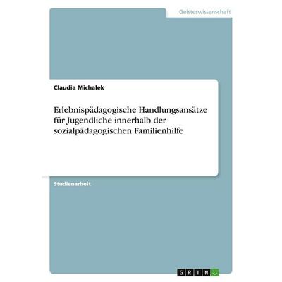 Erlebnispädagogische Handlungsansätze für Jugendliche innerhalb der sozialpädagogischen Familienhilfe, Taschenbuch von Claudia Michalek, GRIN,
