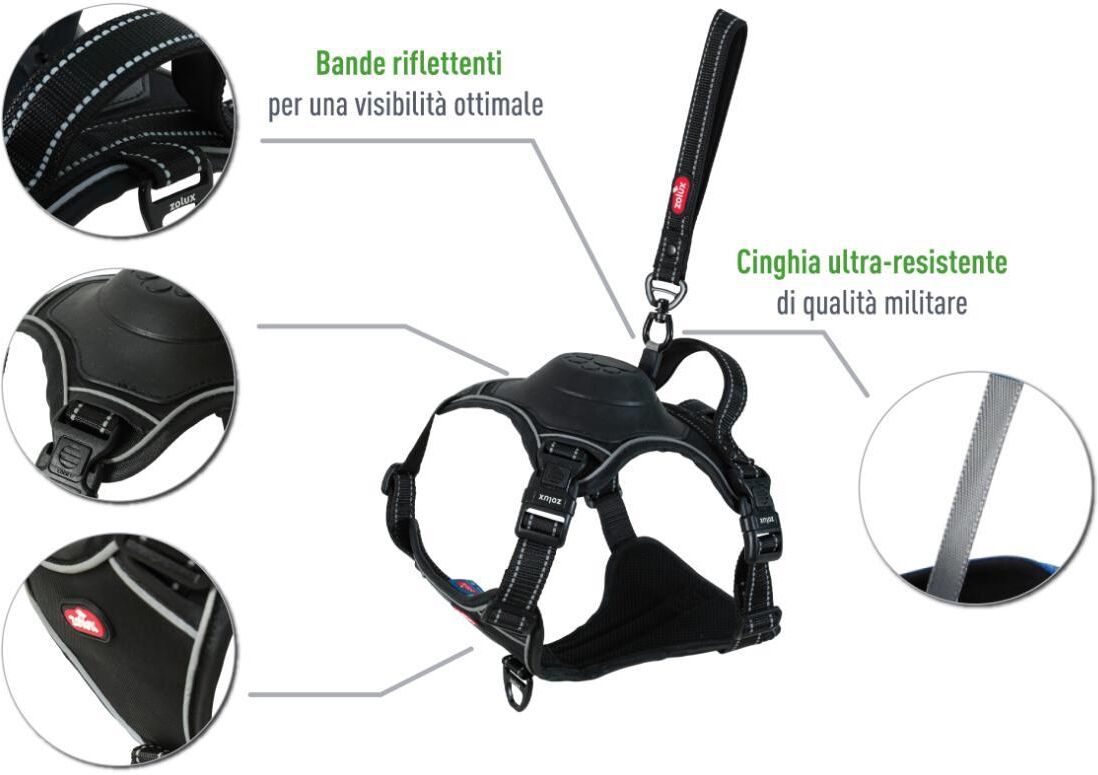 Zolux Pettorina per Cani Easyride Nera XS