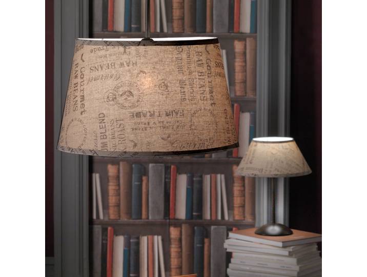 Suspension Maida 40 x 90 x 40cm Beige Coton E27