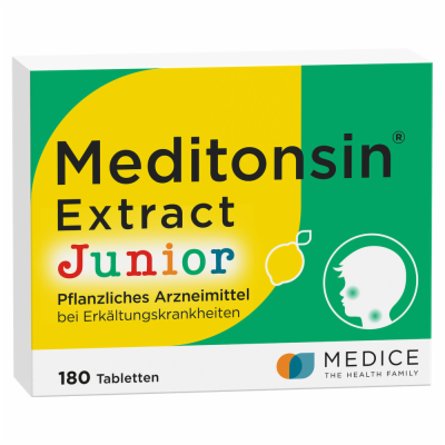 MEDICE Arzneimittel Pütter GmbH&Co.KG MEDITONSIN Extract Junior pflanzl.Erkältungstabl. 180 St 19846917
