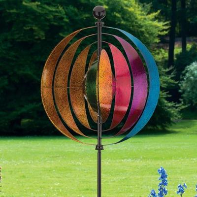 Regal Art & Gift - Drop Ship Twirling Vision Wind Spinner Multi Earth , Multi Earth
