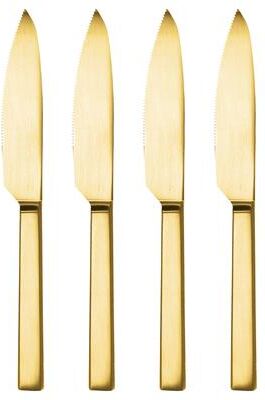 Mepra Stile Steak Knives Set - 4 Pieces - Ice Black Gold