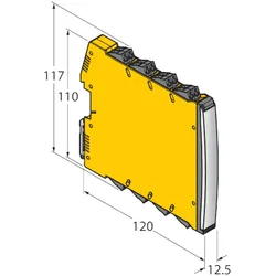 Turck Koppel-Relais, 2-kanalig IMX12-CD01-2R-2U-0/L