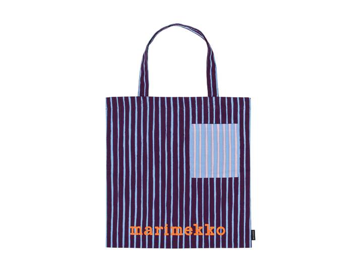 Marimekko Sac en tissu Piccolo Lila, avec poche, 43x44