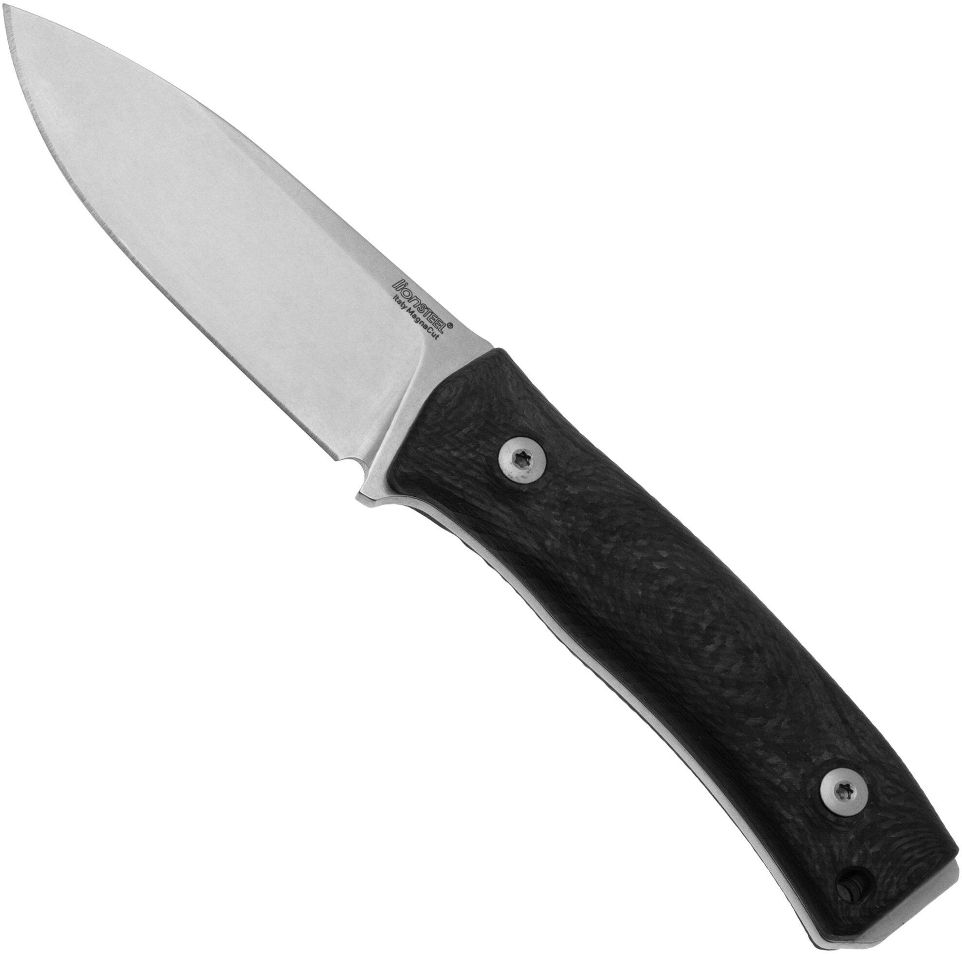 Lionsteel M4 Carbon Fiber, MagnaCut M4-MC-CF, Knivesandtools Exclusive, coltello fisso