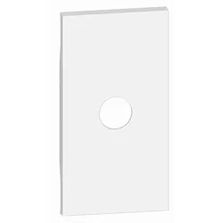 Legrand KW08M2 LivingNow 2-modulige Abdeckung für TV-Dose in der Farbausführung White