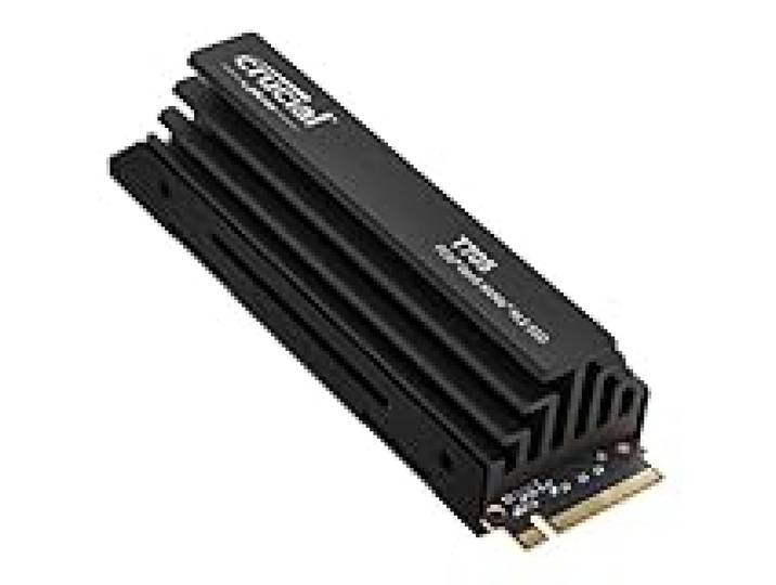 Crucial T705 SSD 2To PCIe Gen5 NVMe M.2 avec Dissipateur Premium, Jusqu’à 14.500Mo/s, Microsoft DirectStorage, Rétrocompatibilité PCIe 4.0, Disque Dur Interne - CT2000T705SSD5