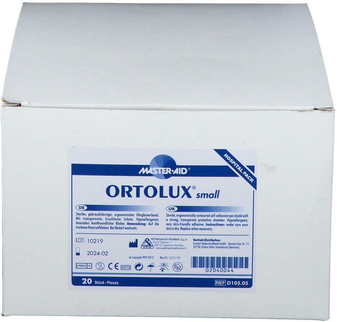 Ortolux Uhrglasverband small 20 St Verband