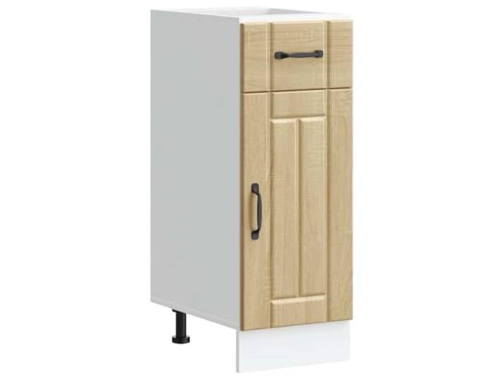 fsahslih Küchenunterschrank Lucca 30x46x81,5 cm Sonoma-Eiche Höhenverstellbare Füße zur optimalen Anpassung an Ihre Küche, Küchenzeile oder das Esszimmer mit 60 kg Tragkraft.