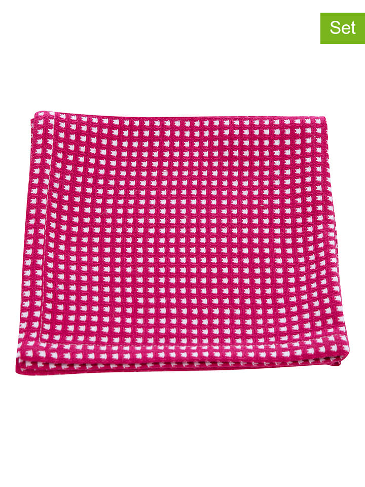 Overbeck and Friends 2er-Set: Geschirrtücher "Elli" in Pink - (L)35 x (B)35 cm - onesize