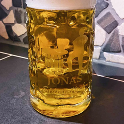 Bierkrug ISAR 0,5 l mit Eichung - Stammtisch
