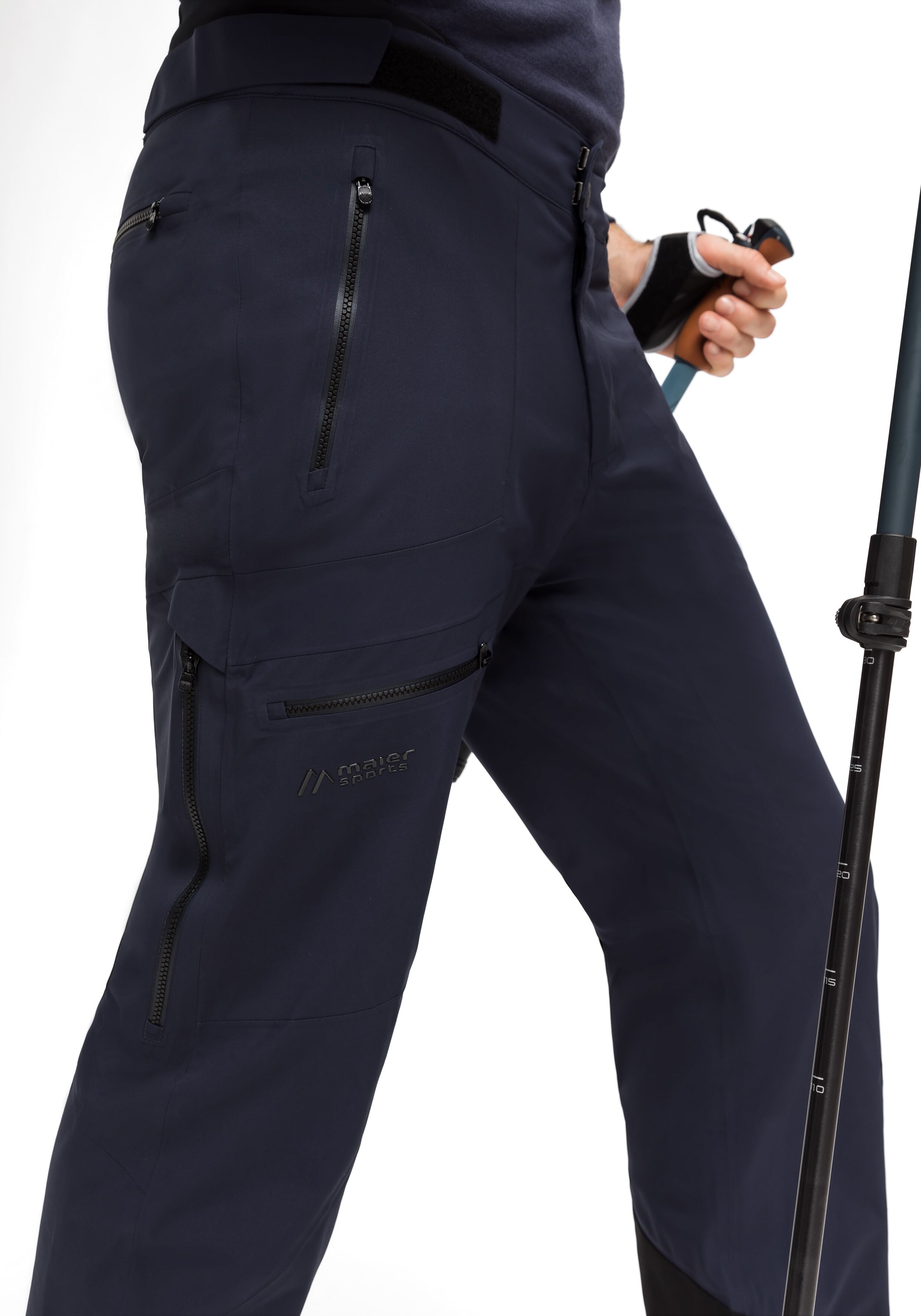 Funktionshose MAIER SPORTS "Liland P3 Pants M", Herren, Gr. 54, Normalgrössen, blau (dunkelblau), 100% Polyester, Hosen Funktionshose, Vielseitige 3-Lagen-Hose für anspruchsvollen Outdoor-Einsatz dunkelblau 54, Normalgrössen